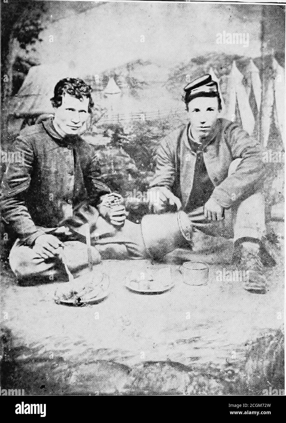 . Storia della ventitreesima fanteria volontaria della Pennsylvania, Birney's Zouaves; tre mesi & tre anni di servizio, Guerra civile . PENNSVLXANIA VOLONTARIA FANTERIA. 73 l'alba, essendo una delle marce più faticose immaginabili, ma è stata portata da tutti senza mormorio. Il secondo Rhode Island e il settimo Massachusetts sono stati ordinati in avanti a Turkey Bridge, eat mezzogiorno, il 30 ° istante, Abercrombies brigade nella stessa direzione.at tra 3 e 4 P. M. i è stato diretto dal generale McClellan tomove verso Malvern Hill, e attaccare il nemico in fianco dovrebbe theysuccead nel forzare le nostre linee sulla collina. Foto Stock