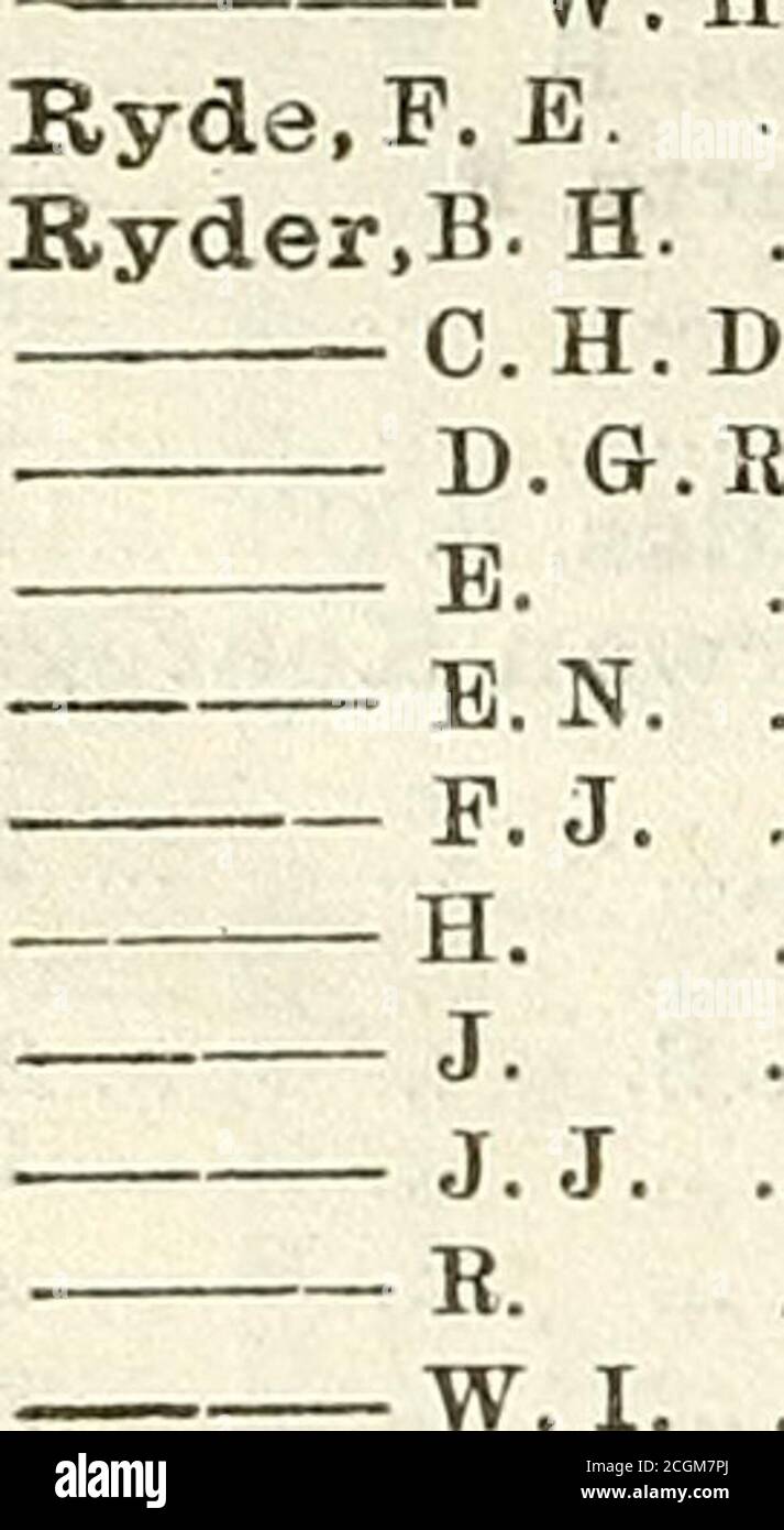 . Elenco dell'esercito . 1765, 1784& - H. T. ... J.. CHES. B. J., peso Spento. M., WtOff., Ret. PEN M., E. LAN. R. v... ... ... P. J., B.A.M.C. P. J., JB. Innis. FUS. P. J R. S. T. MCA T. W V. W.J Bytoot, :^r. v.l. Bycroft. A. ... j.n.o. Sirena N. W. F. W. H.. Rye, F Rygate, J. H. B.Rylands, J... ,. 1753.. 599.. 3 998.. 1750.. 548a.. 206*.. 2027..1479a,. 376a.. 1959..1734a.. 1600.. 1035,.16246.. 1645.. 945.. 816a91, 178e6. 792a,. 2078.. 273(1.. 194.S.. 1759.. 1594..1399a.. 813.. 454a.. 1705..1735a..16836.-. 2157.. 1662.. 2157.. 1628. 8S4a..16536.. 2108.. 529.. 2J96,. 801a,. 1970.. 1715. S98a.. 1236.. 836,. 904 Foto Stock
