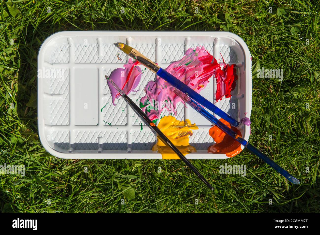 Attività d'arte all'aperto Foto Stock