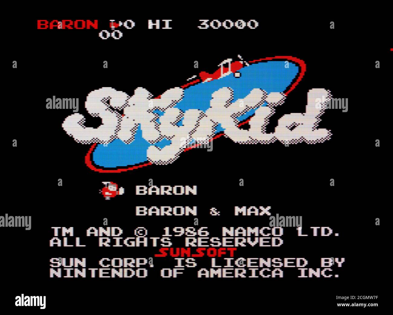 Sky Kid - Nintendo Entertainment System - NES Videogame - Solo per uso editoriale Foto Stock