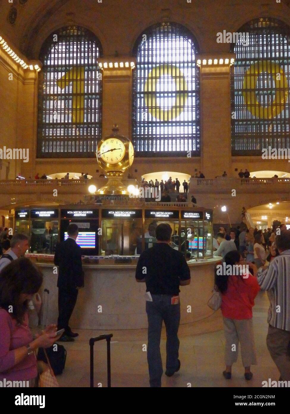Banco informazioni e orologio del Grand Central Terminal, New York City, Stati Uniti Foto Stock