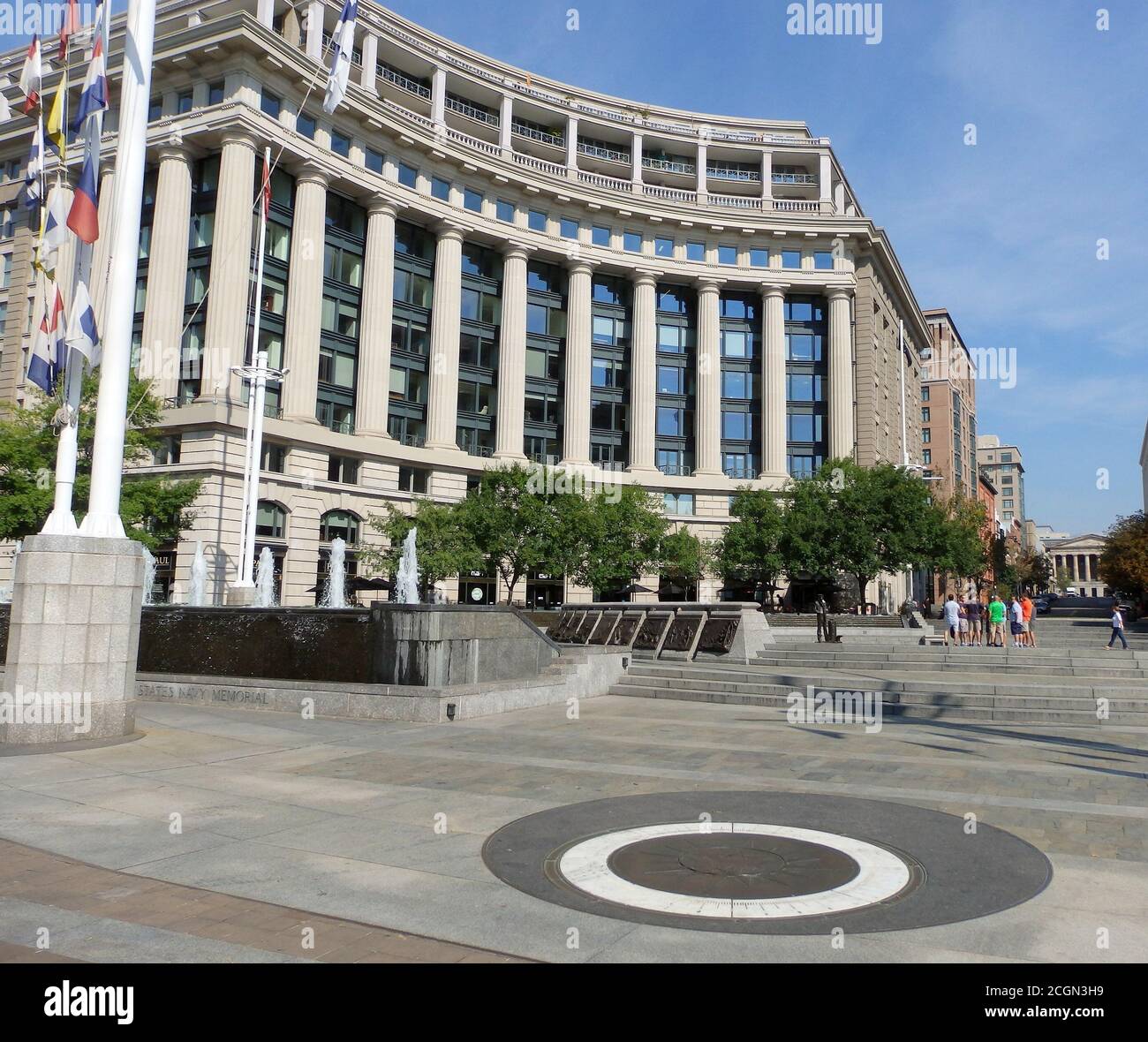 United States Navy Memorial e Naval Heritage Center, Washington D.C., Stati Uniti Foto Stock