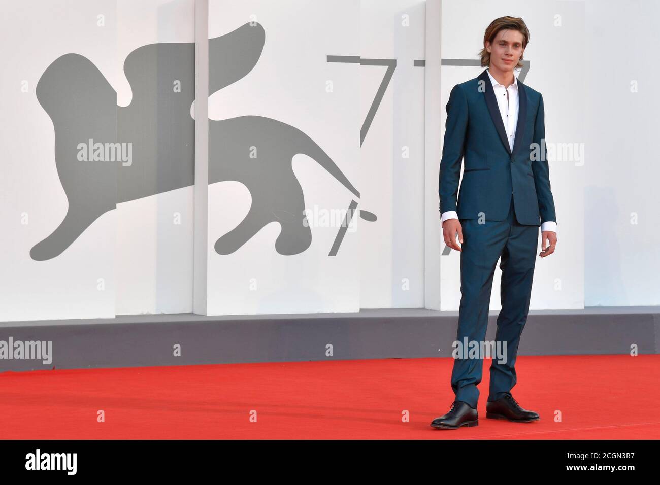 Venezia, Italia. 11 Settembre 2020. Andrea Pittorino, Nomadland Premiere, 77th Venice International Film Festival, Venezia, 11 settembre 2020. Photo by Ron Crusow/imageSPACE Credit: Imagespace/Alamy Live News Foto Stock