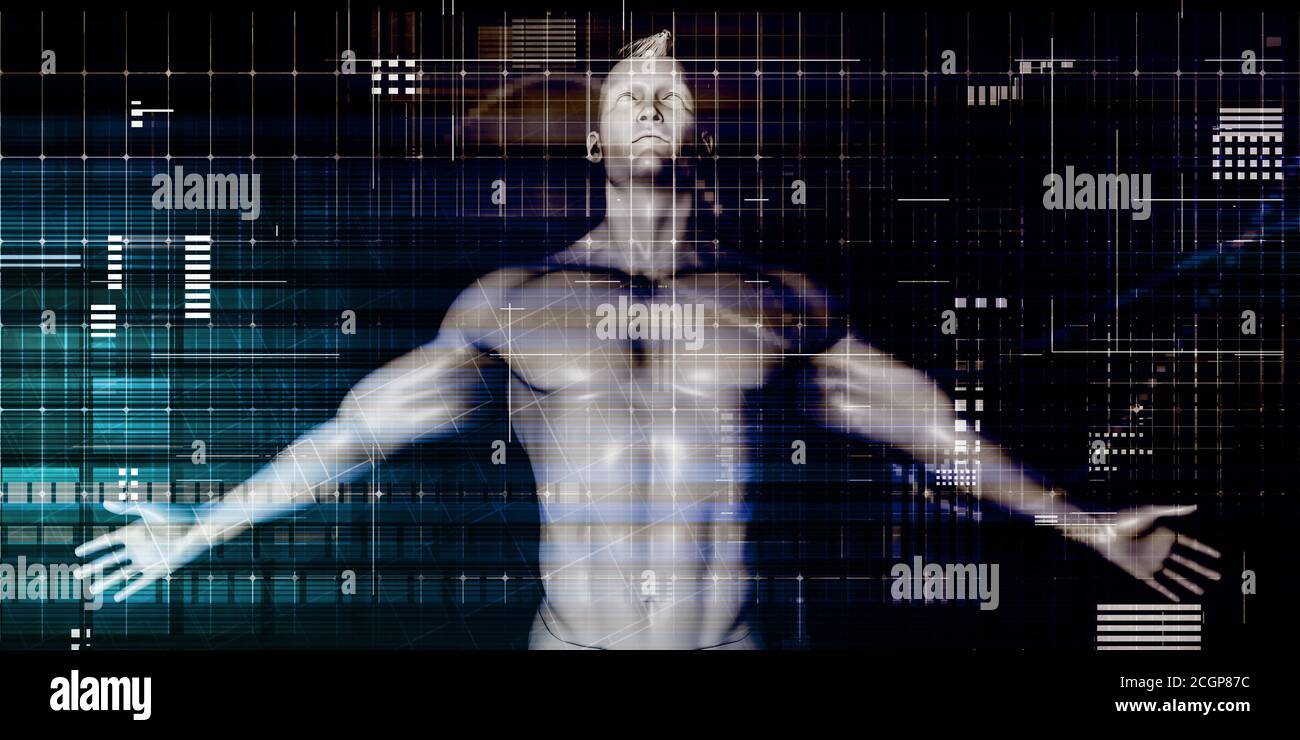 Rete di informazione online per il trasferimento digitale di dati Foto Stock