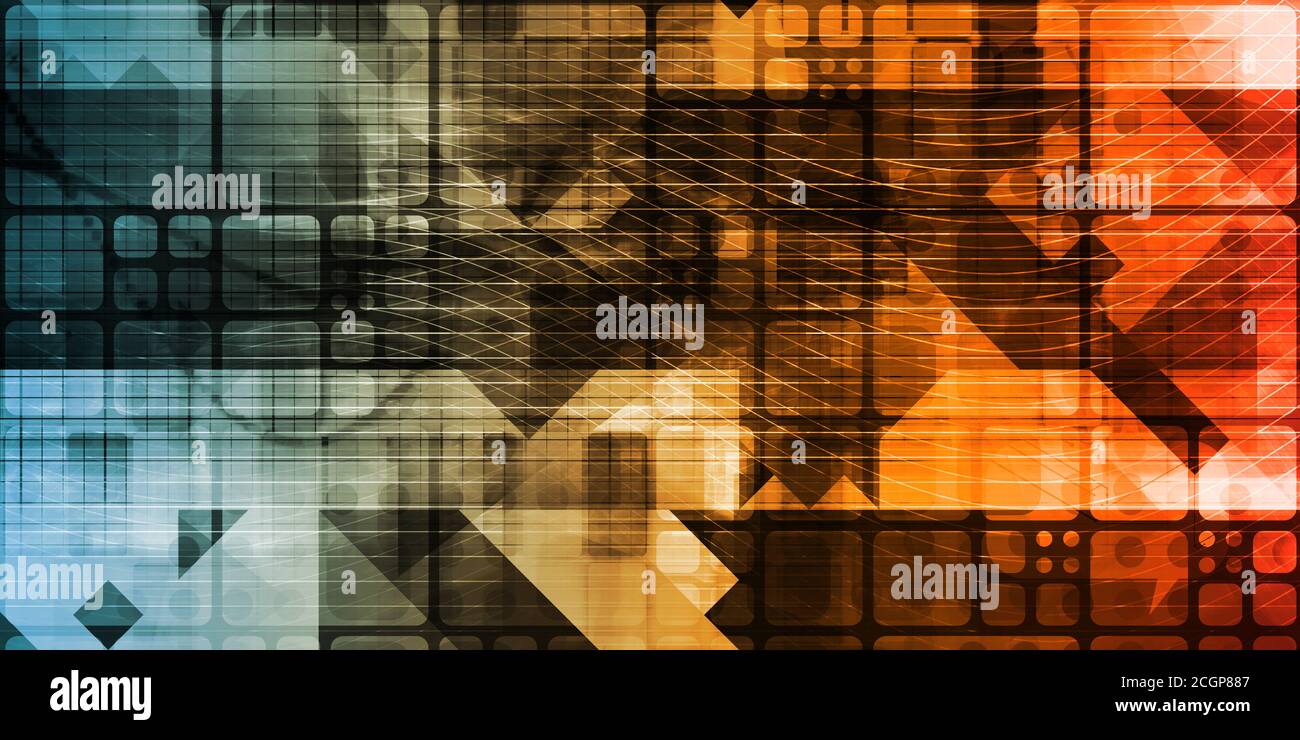 Genetica Medica o DNA genetico immagine astratta Foto Stock