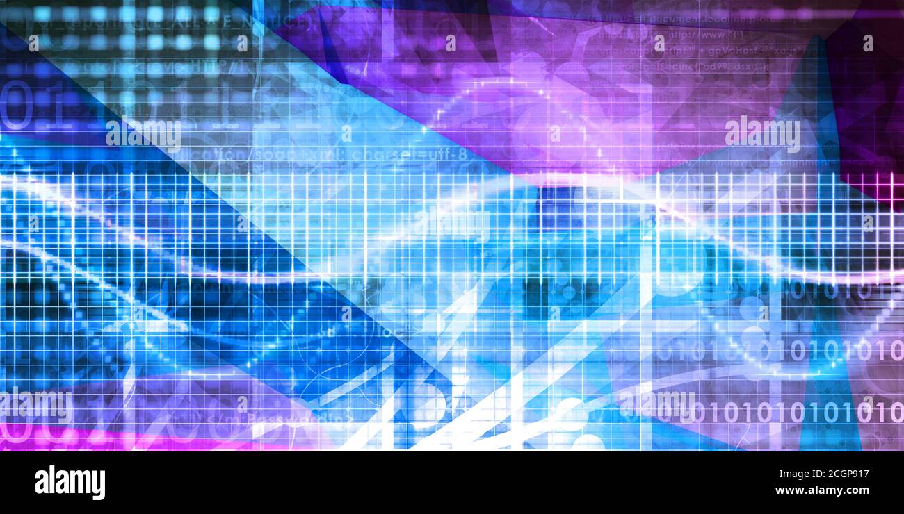 La mobilità e il concetto di comunicazione come un abstract Foto Stock