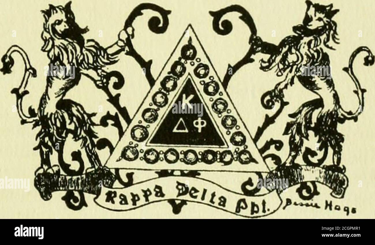 Mary Baldwin Seminary Bluestocking 1903 . Kappa Delta Phi. COLORI: FIORE: Nero  e oro. Susan dagli occhi neri. YELL. Kai yi, Kai yi!Kip gosh Tie !Kappa  Delta, Kappa Delta!Kappa Delta Phi!
