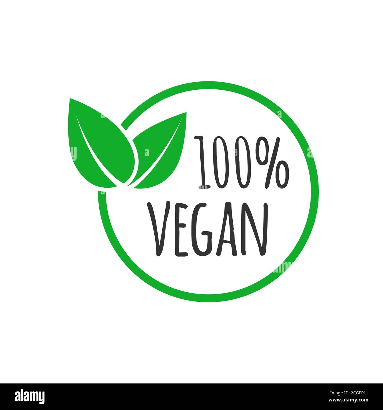 Modello di disegno organico vegano. Badge di cibo sano e grezzo Illustrazione Vettoriale