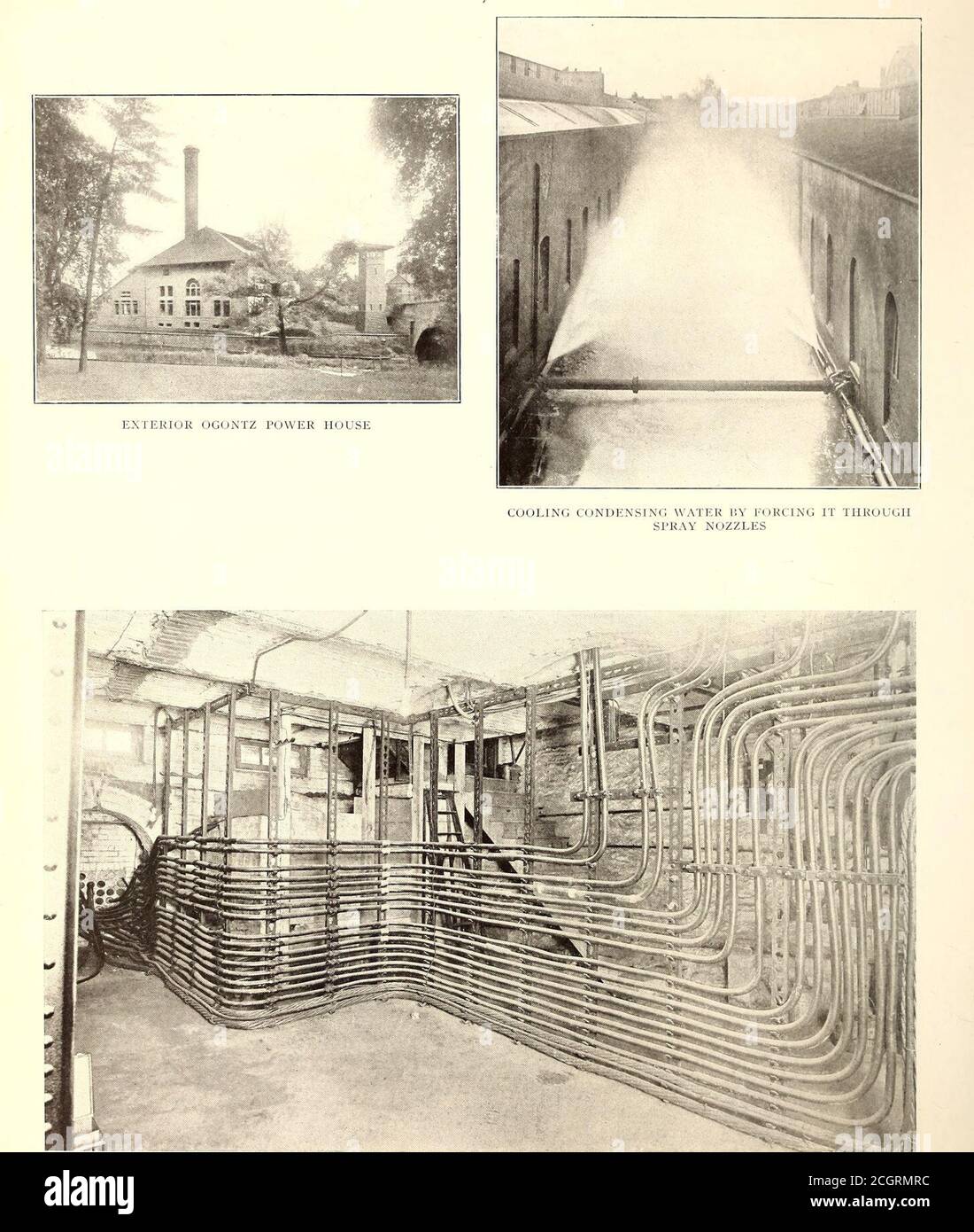 . Il giornale ferroviario di strada . SPIEGAZIONE: Indica la sottostazione 0 D.C. Gen.Station o •• A.C. Gen.Station ® Darby Street Ry. JOURNAL MAP CHE MOSTRA STAZIONI DI GENERAZIONE, SOTTOSTAZIONI E AREE DI DISTRIBUZIONE APPROSSIMATE SECONDO LA PIASTRA XXXII DELLO SCHEMA DI POTENZA PROPOSTA. VISTA NELLE VOLTE DEI CAVI SOTTO LA SOTTOSTAZIONE GLENSIDE, CHE MOSTRA IL METODO DI SUPPORTO DELLA PIASTRA DEI CAVI XXXIII Foto Stock