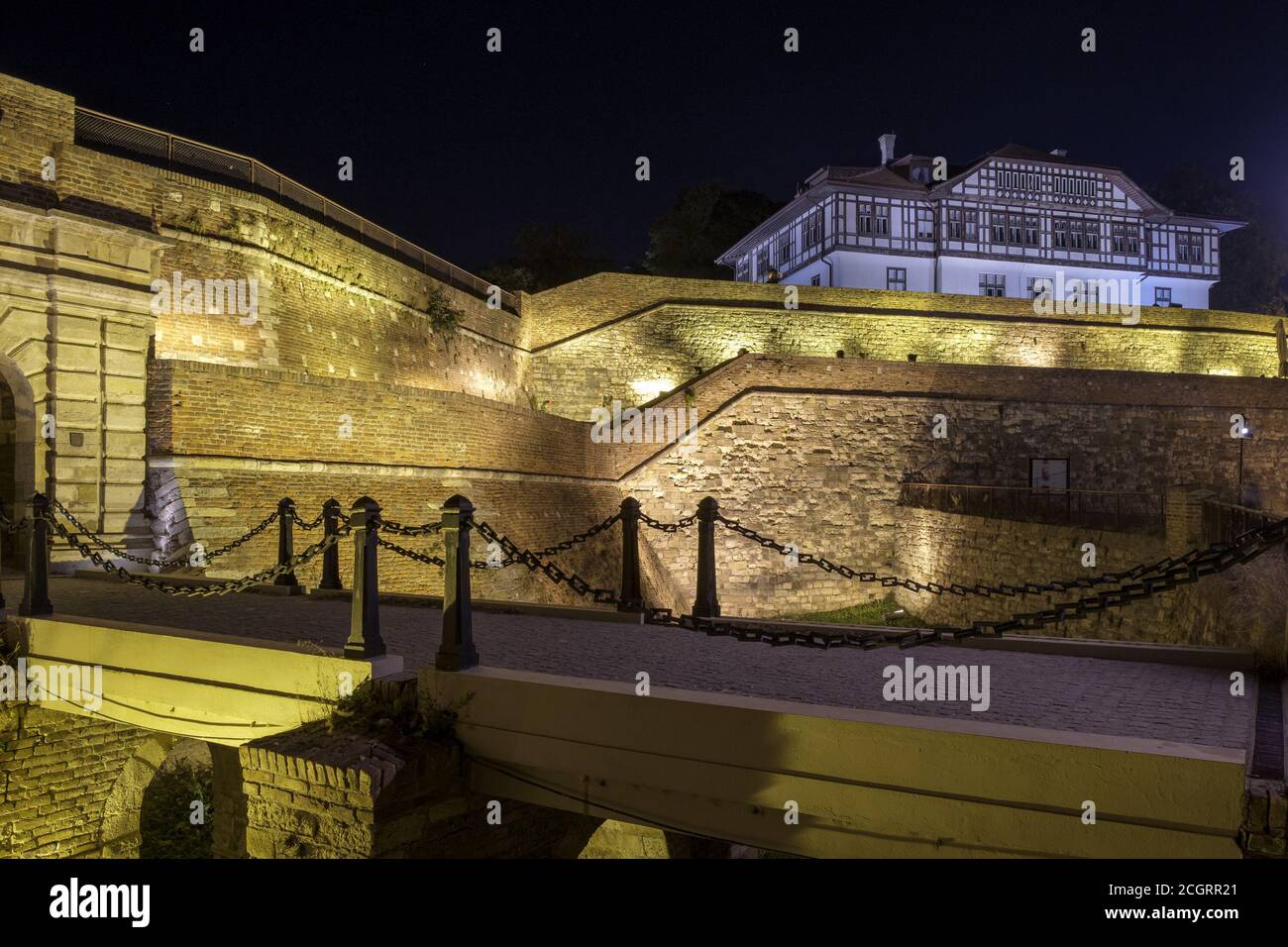 Belgrado / Serbia - 19 settembre 2018: Istituto della Città di Belgrado per la protezione dei monumenti culturali, situato all'interno della Fortezza di Belgrado a Kalemegd Foto Stock