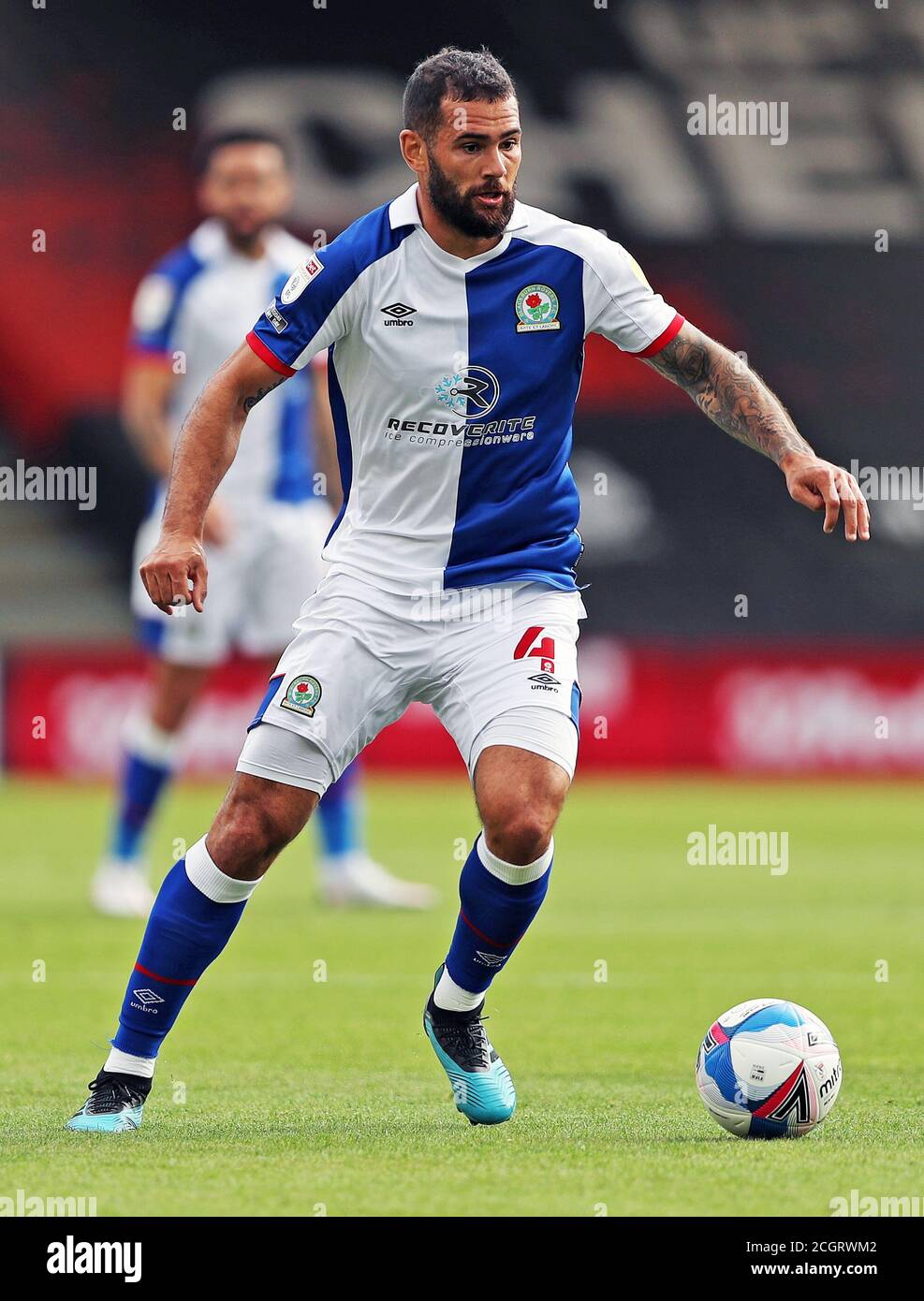 Bradley Johnson di Blackburn Rovers in azione durante la partita del campionato Sky Bet al Vitality Stadium di Bournemouth. Foto Stock