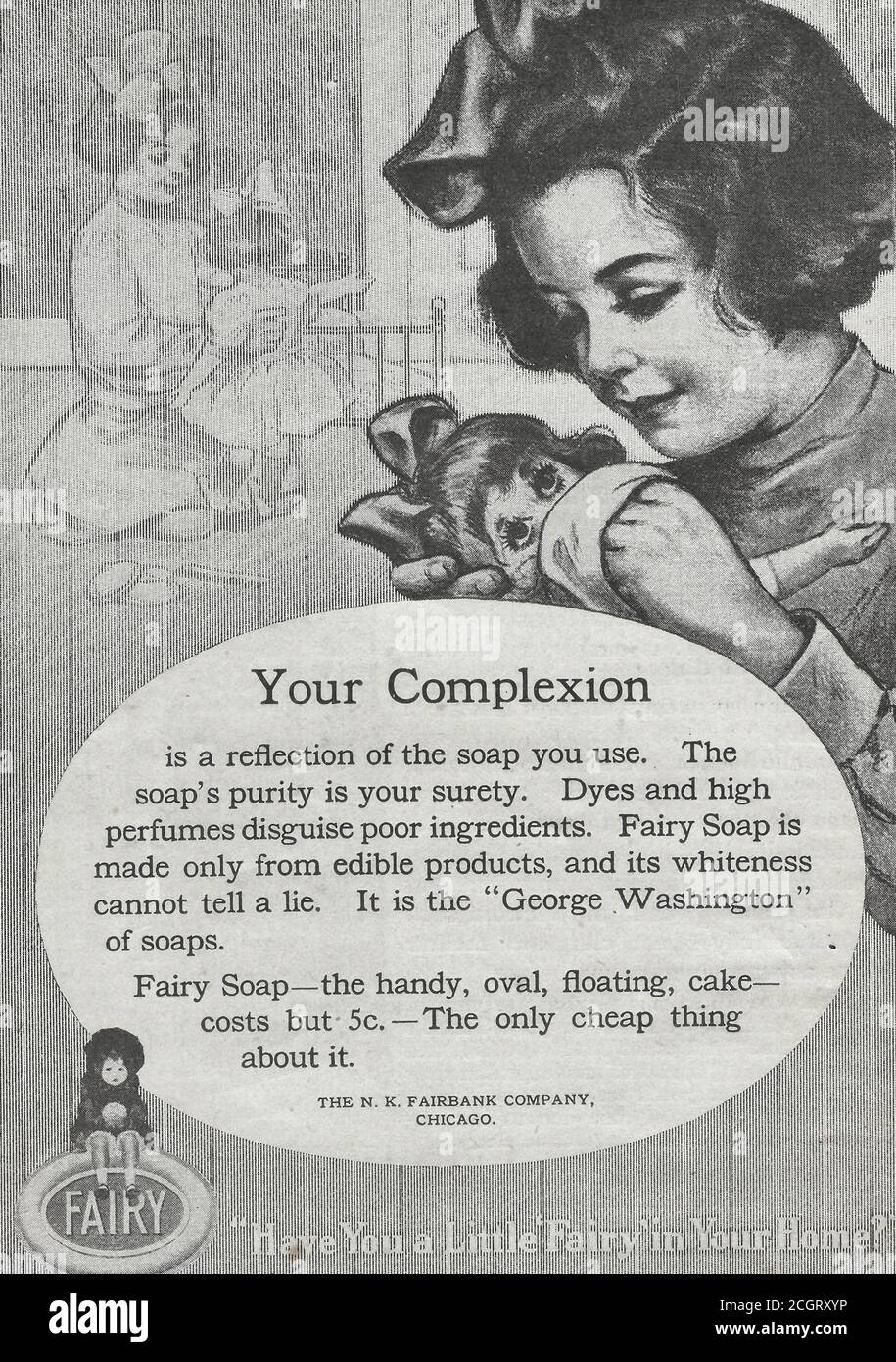 Pubblicità per fata sapone, circa 1910 Foto Stock