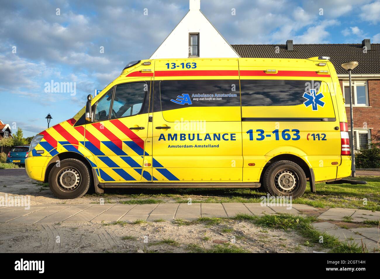 Ambulanza olandese Amsterdam-Amstelland Mercedes-Benz Sprinter Foto Stock