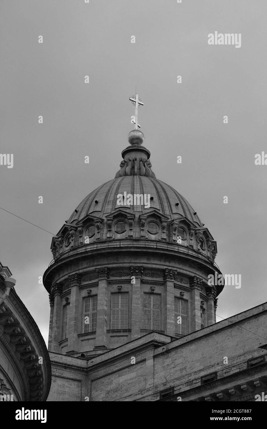 Foto della cattedrale di Kazanskiy a San Pietroburgo Foto Stock