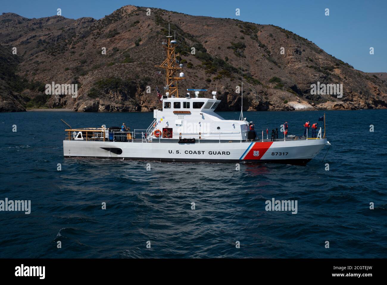 United States Coast Guard Cutters District 11 Los Angeles Long Settore spiaggia Foto Stock