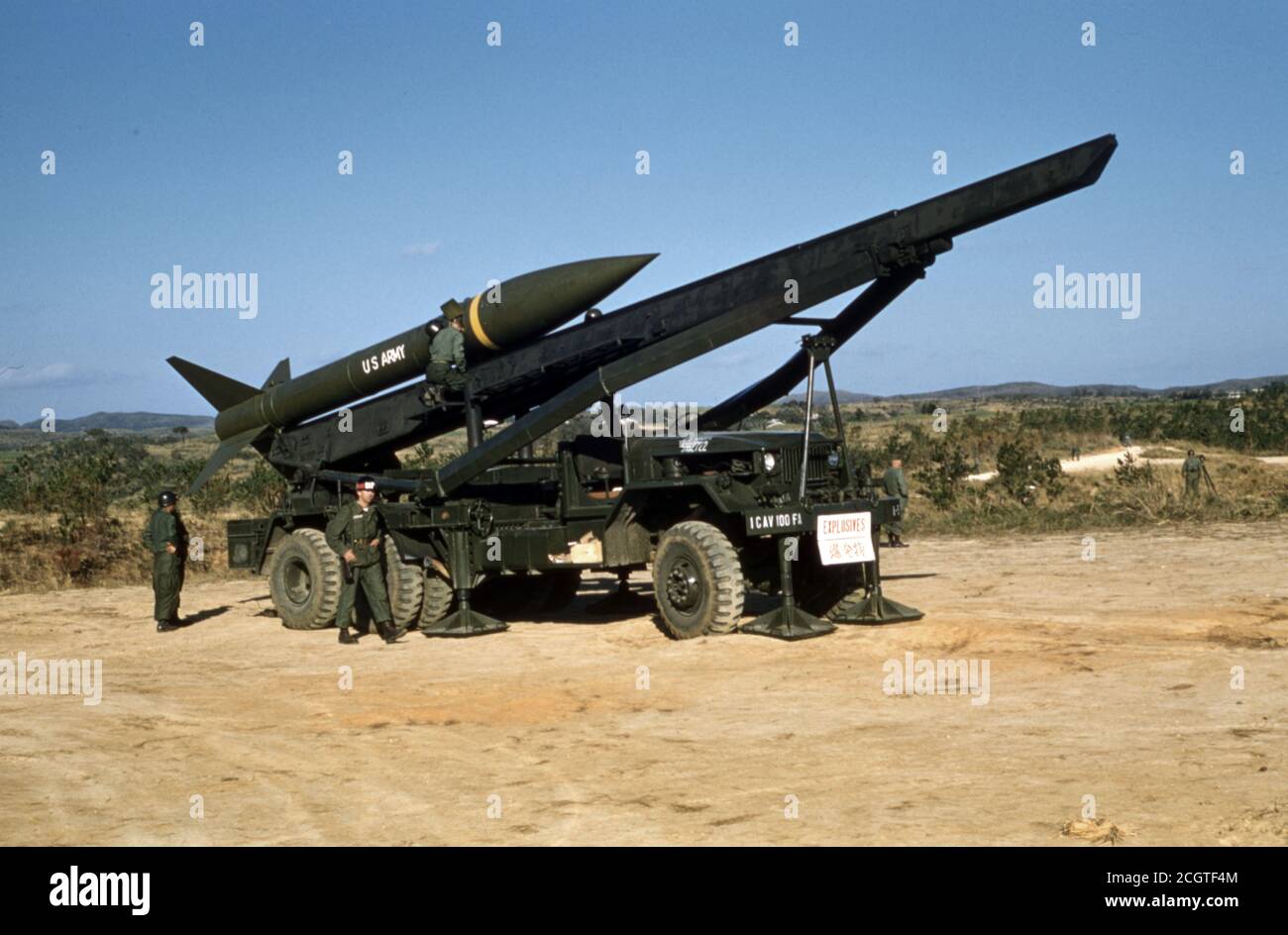ESERCITO DEGLI STATI UNITI / esercito degli Stati Uniti Kurzstreckenrakete / superficie a. Missile di superficie MGR-1 onesto Giovanni Foto Stock