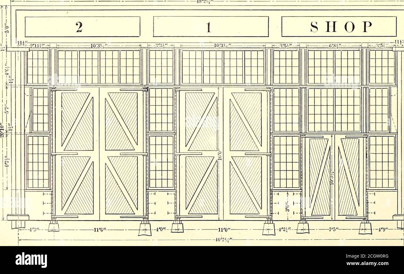 . Il giornale ferroviario di strada . FIG. 16.-DETTAGLIO DEI PALI DI FOSSA 4i -7 C C/s^ 77Oo calcestruzzo Pi*r fig. 14.-LA METÀ DELLA SEZIONE DEL NEGOZIO, CHE MOSTRA il hemlock DI RINFORZO, è stata utilizzata sei volte. In questo uomo-donna sono state strutturate le colonne, le travi principali e le lastre di tetto, con una trave longitudinale sia in alto che in basso delle colonne, che è stata utilizzata in seguito come una bandella che tiene in posizione le forme di parete. Il mescolatore per calcestruzzo Smith 182V. Utilizzato è stato posizionato centralmente espostato da un luogo all'altro asche la costruzione procedeva, i grassi in ingresso essendo scaricati direttamente nella tramoggia del mescolatore f Foto Stock