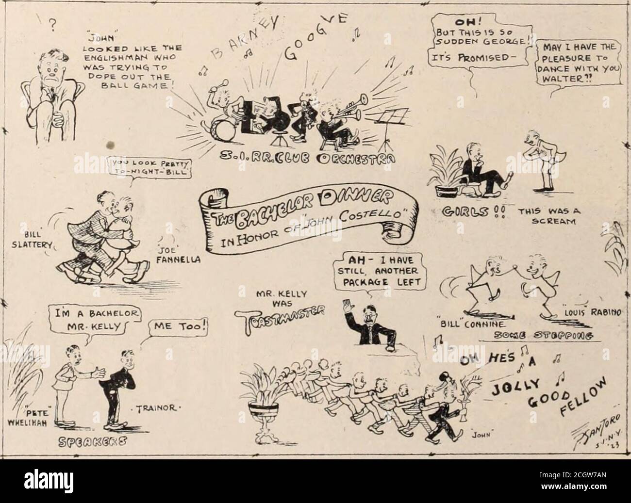 . La rivista dei dipendenti di Baltimora e Ohio, tche, istraining ogni giorno sul tetto di Pier 22.New York, per la sua prossima decade di boutwith Knockout Charlie Bryan, conosciuto come Kid Lets-have-another, alsoof the Clifton Shops. Questo sarà l'aspetto esteriore di questi gladiatori nell'anello di Wenzels, ottobre 28. Harry Van Duser, agente alla stazione di trasporto di Tom-kins vi Lie, è sempre in theaby di chiedere le partite. Inferno chiedere agirl o un compagno - non fa differenza.Harry, perché non acquistare il tuo! Heres una Bug-House-Fable. Jerry, puoi uscire con i ragazzi fino a notte! Abbiamo quasi dimenticato di menzionare . Foto Stock