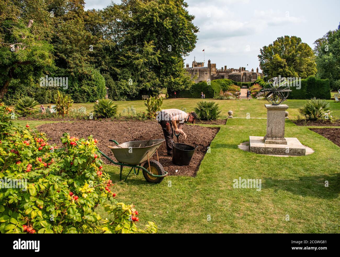 Castello e giardini di Walmer Foto Stock