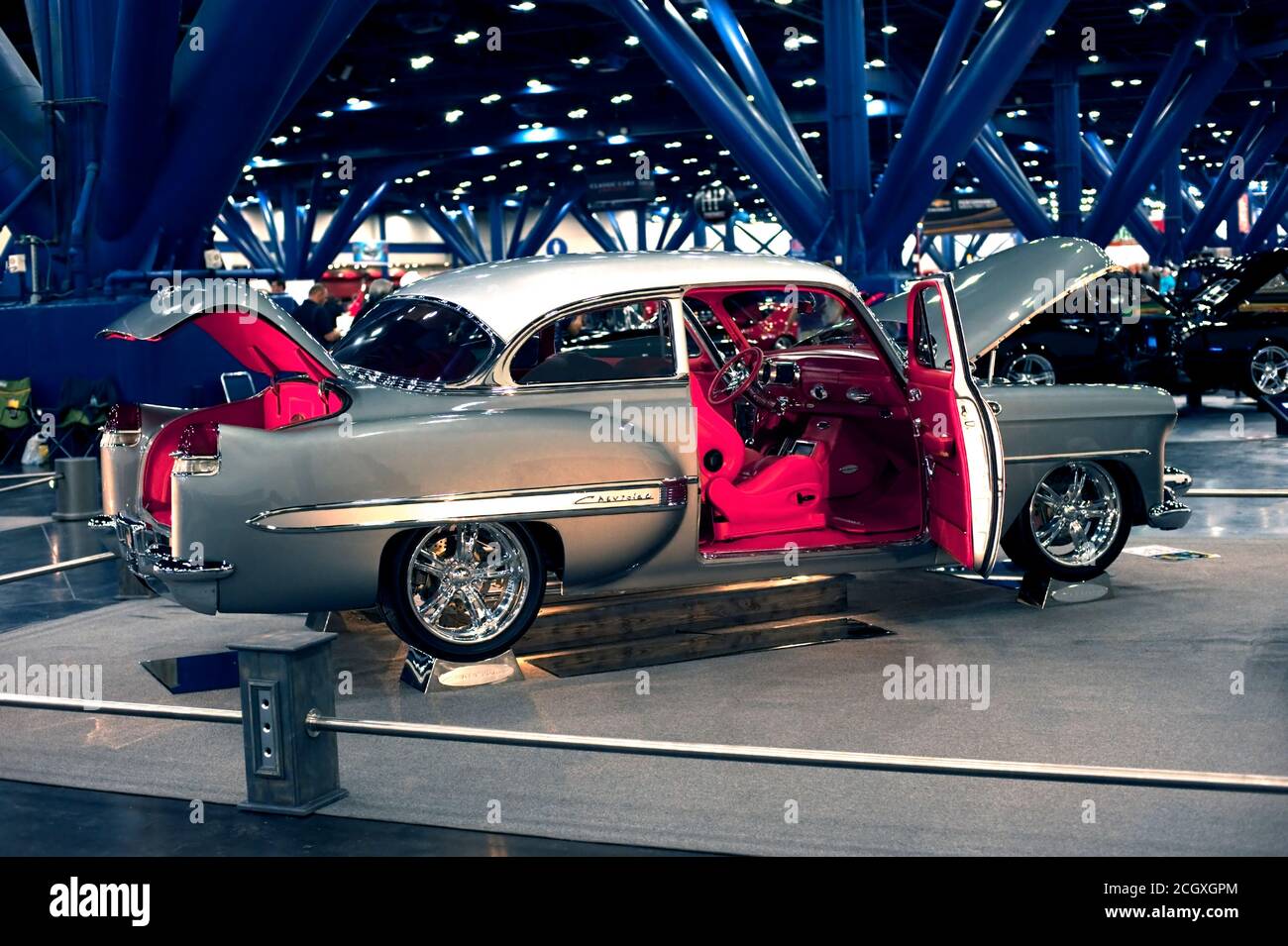 Restauro personalizzato 'Chevrolac' 1953 Belaire, Autorama 2017 George R Brown Convention Center, Houston, TX Foto Stock