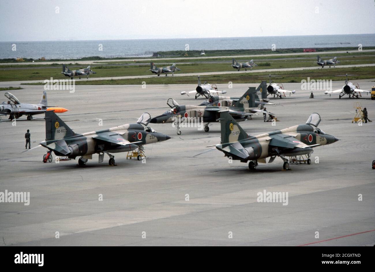 Japanische Luftwaffe JASDF Mitsubishi F-1 Foto Stock