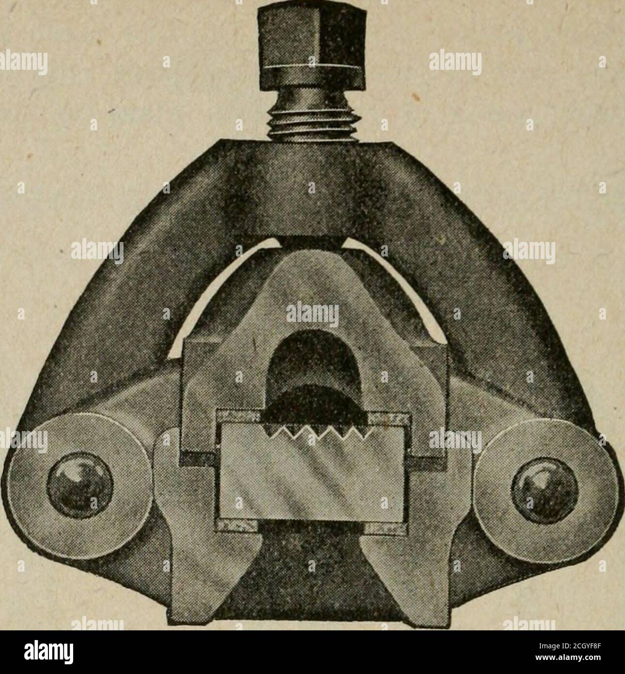 . Scienza delle ferrovie . Questa illustrazione mostra pezzo frontale e gioghi senza vetro,e viste del vetro con e senza gauge guarnizioni, utilizzati sulle caldaie di locomotive, navi da guerra, navi a vapore e impianti industriali in tutti gli Stati Uniti. La figura precedente mostra il pezzo frontale e le anatre senza vetro, di calibro tipo X; anche le viste del vetro con e senza guarnizioni. 344 APPARECCHI LOCOMOTORI.. Questo taglio mostra una vista in sezione trasversale del calibro di stile X, illustrante il metodo utilizzato per imballare il vetro nel telaio. Oltre alla guarnizione piatta su ciascun lato, come di consueto concaliKlinger, non Foto Stock