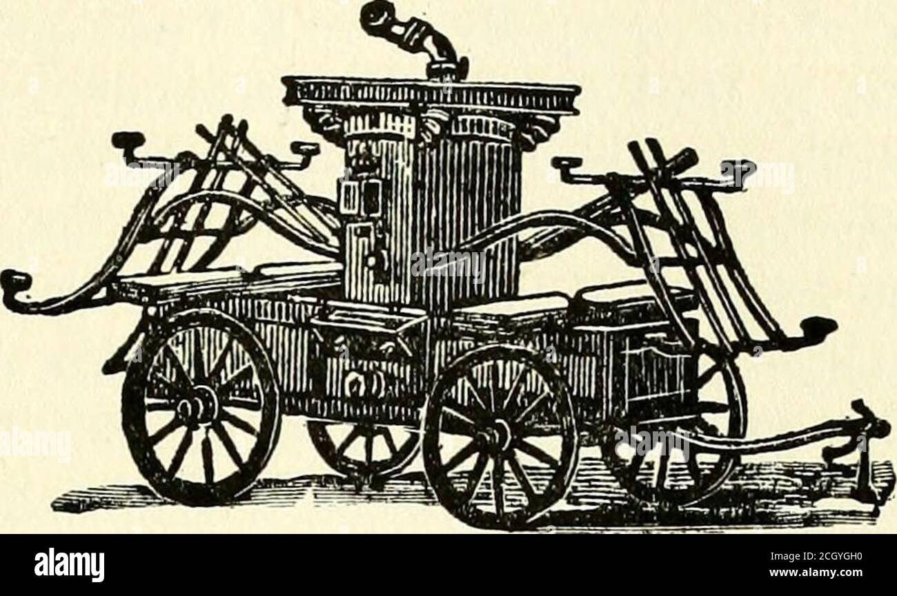 . Vita e reminiscenze dalla nascita alla vita di Wm. G. Johnston . e che avrebbe messo i fuochi fuori con i secchi d'acqua quando un apparecchio così superiore a quello menzionato era la distanza di sfinhaiiling. Non avevo già aiutato a tirare gli incendi di engenesto, essendo passato il mio sedicesimo anno; e non boyseven più giovane di me fare questo? Questo naturalmente waslong prima dei giorni di fuoco-motori a vapore e di un reparto di fuoco pagato. Gli uomini di quel tempo per mezzo di lunghi, funi hanno trascinato i motori cumbrus attraverso le strade, e quando gli uomini erano ragazzi scarsi sono stati autorizzati ad aiutare, anche se sapevano che sarebbero stati cuciti, calci, e. Foto Stock
