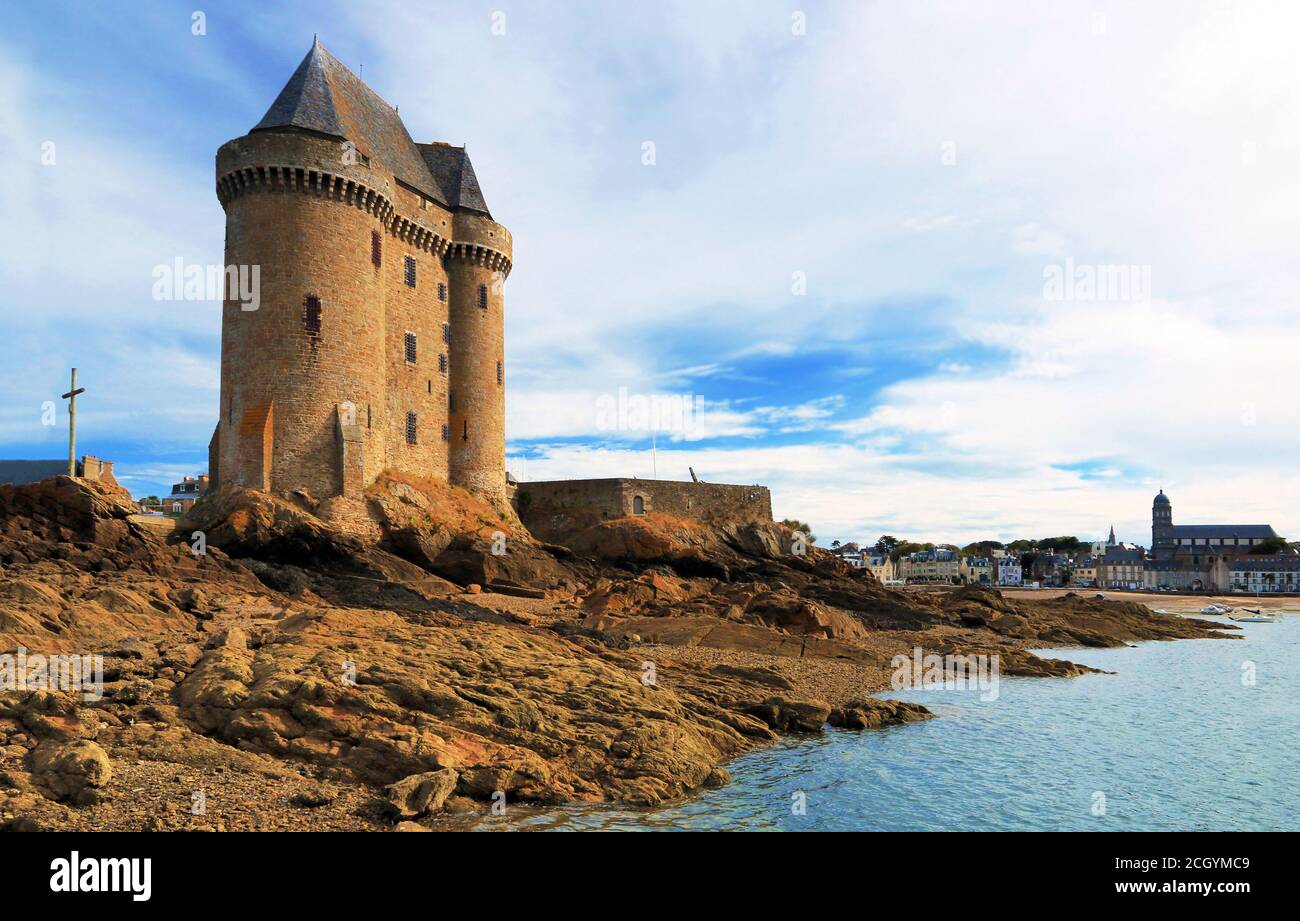 La torre Solidor in Bretagna Francia Foto Stock