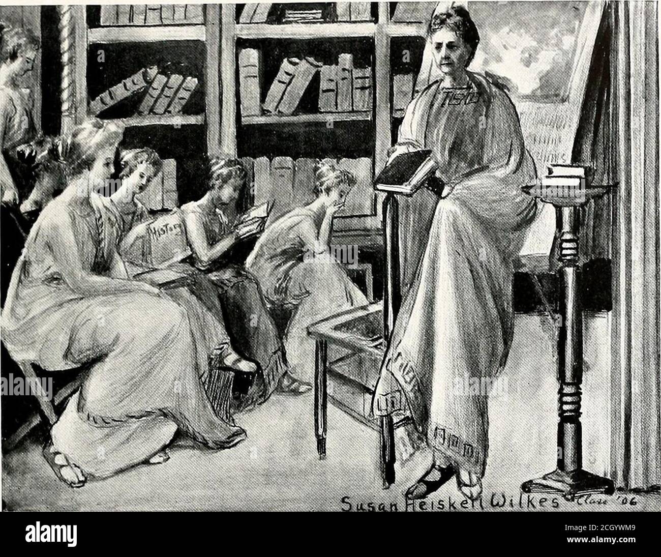 . Iris 1905 . ar Teacher - Miss Chapman.Best Friend to the Girls - Miss McDnoald.Most Popular Girl - Ellen Selman.Girl che ha fatto di più per la classe c Anna Russell Cole.,Best Athlete - Jean McDonald.Class Doll - Mary sue Cummins.Funny Girl - Lila Nolan.Class Sport - Elizabeth da,lllas.Energetic Girl - Barsman.Lapter.Lapter Hortense Lebeck.Gospel Shark - Jescie Hicks.Lovesick Girl - Margaret Yarborough.Best natured Girl - Zerelda Ingram.Grouchy Girl - Eloise White.Peanut Fiend - Jessie Smith.Luck ragazza difficile - Mary Pennington.menzione d'onore - Emma Clark.Social Success - Lydia Barrs.Neates Foto Stock