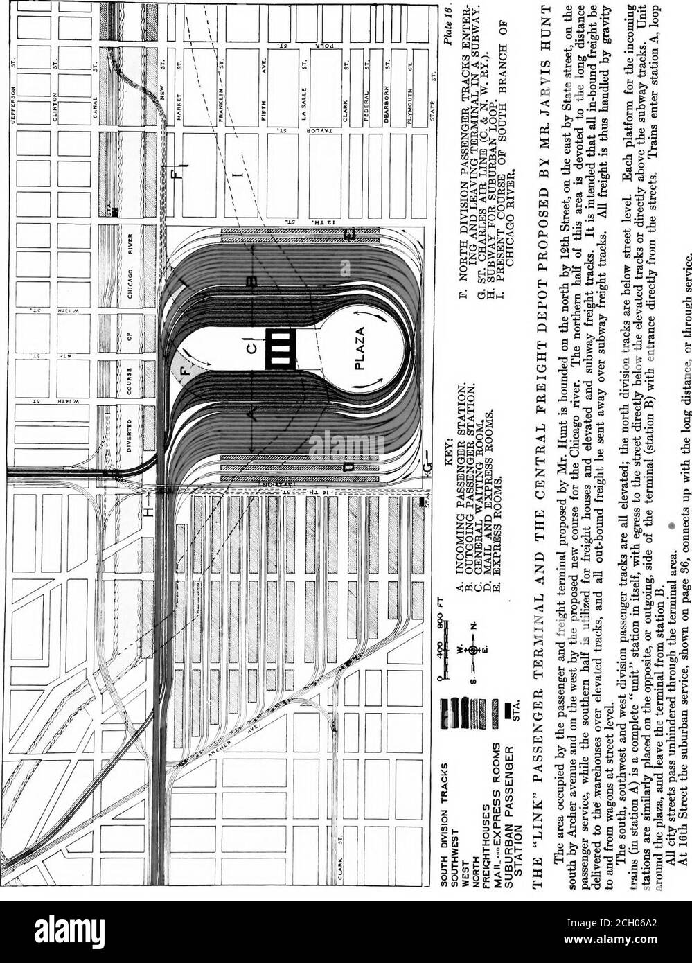 . Il problema del terminal ferroviario di Chicago; una serie di indirizzi prima del City club, dal terzo al decimo giugno 1913, che si occupa della proposta di riorganizzazione dei terminal ferroviari di Chicago, comprese tutte le proposte di terminal ora prima del City council Committee on Railway Terminals .. . – i sistemi di ortazionidi questa città devono essere ristrutturati e le metropolitane sono previste. Qualsiasi progetto per terminali, in particolare terminali passeggeri, che non tenga conto di queste modifiche proposte e non sia conforme ad essi in modo da ottenere la forma più efficiente di trasporto da e verso il terminale Foto Stock