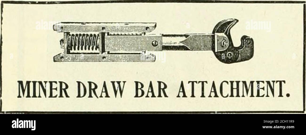 . Ingegneria locomotiva : una rivista pratica di moto ferroviario e materiale rotabile . Il TROJAN CAR COUPLER COMPANY, TROY, N.Y. M. C. B. tipo il portafuso può essere gettato aperto per l'accoppiamento dalla barra a mano sul lato della vettura, rendendo superfluo per thetrainmen di passare tra le vetture per aprire il portafuso. UFFICIO DI NEW YORK: 49 Wall Street. Tlie Strongest e l'unico attacco sicuro. UFFICIO DI CHICAGO, EDIFICIO MONADNOCK DEL 1030. Accoppiatore Smilie 7 - PERMUTA! COPPIE DI IMPATTO LENTO. CONTRASSEGNARE ^^^^^ ^4^^ COME ACCOPPIATORE SMLIE E MFG. CO., ) 91 ClaYStreet, Newark, N.J. ^Obli ys&gt;^ 673 Ufficio di New York: 39 Foto Stock