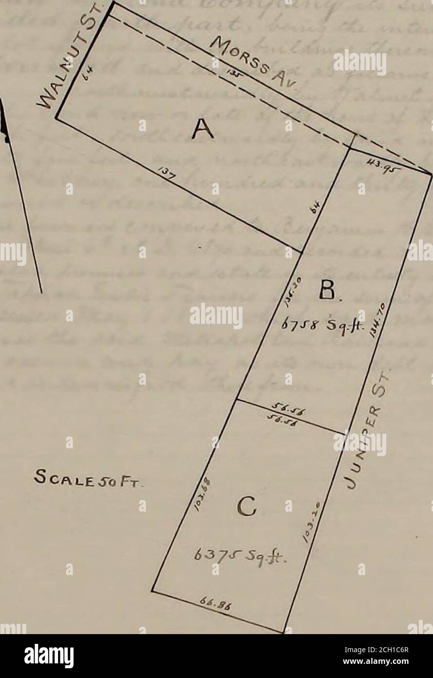 . Libro immobiliare della compagnia ferroviaria di St. Di West End : contenente i piani di schizzo dei pacchi di terreno posseduti dal Compnay, insieme con le copie dei thedeelds con cui i prremises sono stati acquisiti e di altri semi che fanno riferimento a restrizioni o altro encobb . (&gt;/ij/Ur*A.l*9 A*&- 301 1tfeJU«^&lt;&&/Jf&lt;n*&lt;f erf**,** 4***44jL**£t-. Scala jo ft L..fc. A L-v-osIm IDD.v&gt; |. RFT-RUL^ Mfel-iij? I L»L,a A rVcv^o EL- CKl. A rv^utr-ojaoLit-al-n T?.R. Co. L/FCT. »/b Ju.L.A A C-rosUj^67- 17^ SCX*l CLC-^ tLu.L 3D3 3ob Vc W-^AV • «1« V» ^l^VN ( JB-na T:^t 1A */5 l&gt;r°l: UU 7/ TLaw I3oolj Foto Stock