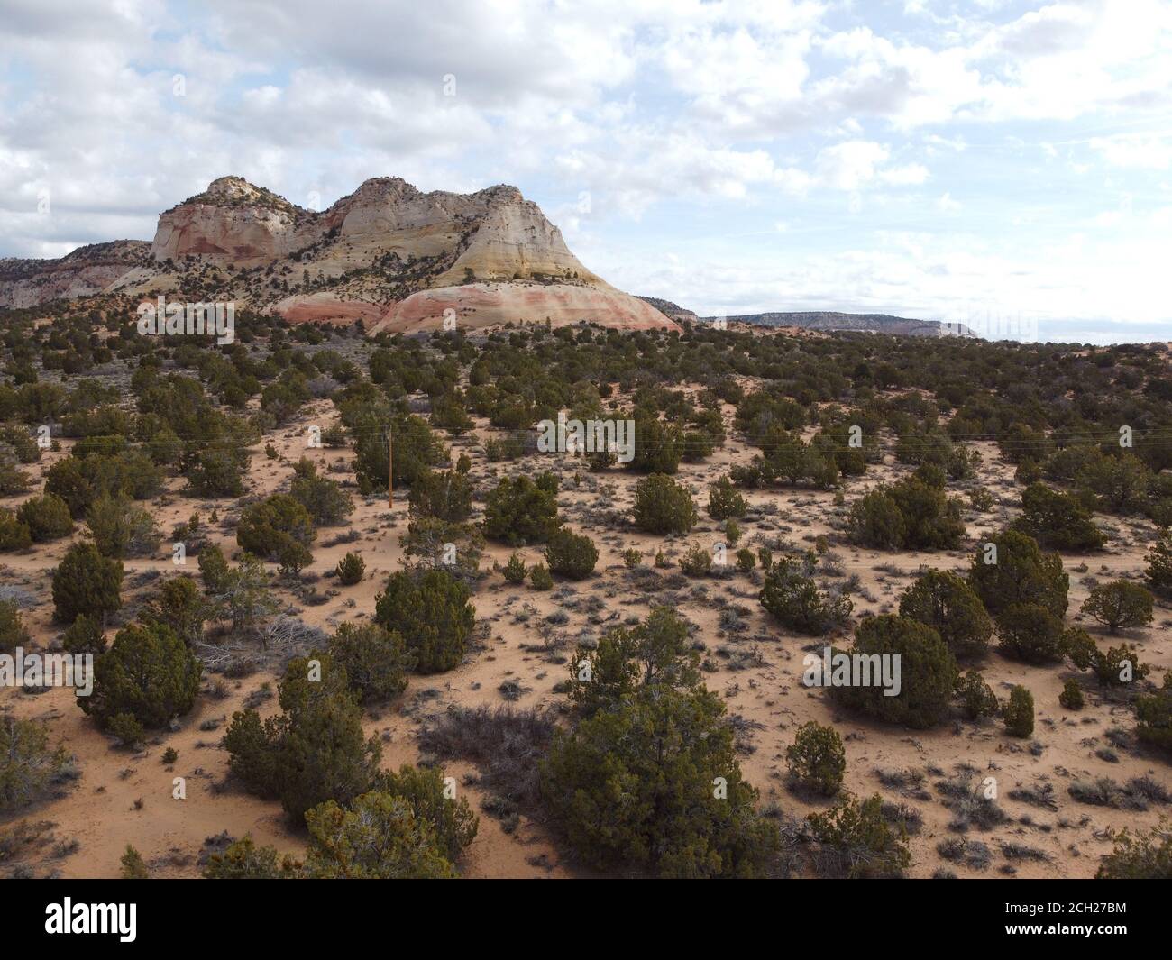 Arial foto del deserto dello Utah - molto scenografica Foto Stock