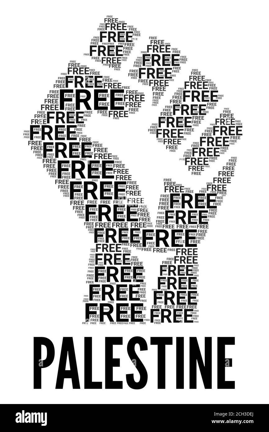 Simbolo della Palestina libera Foto Stock