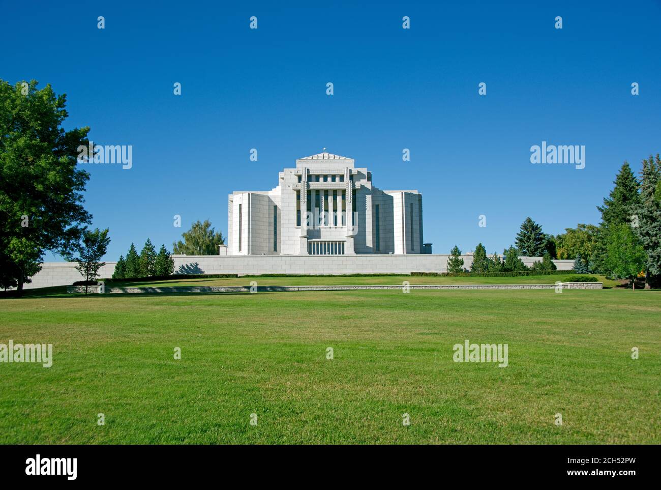 Tempio di Cardston Alberta Foto Stock