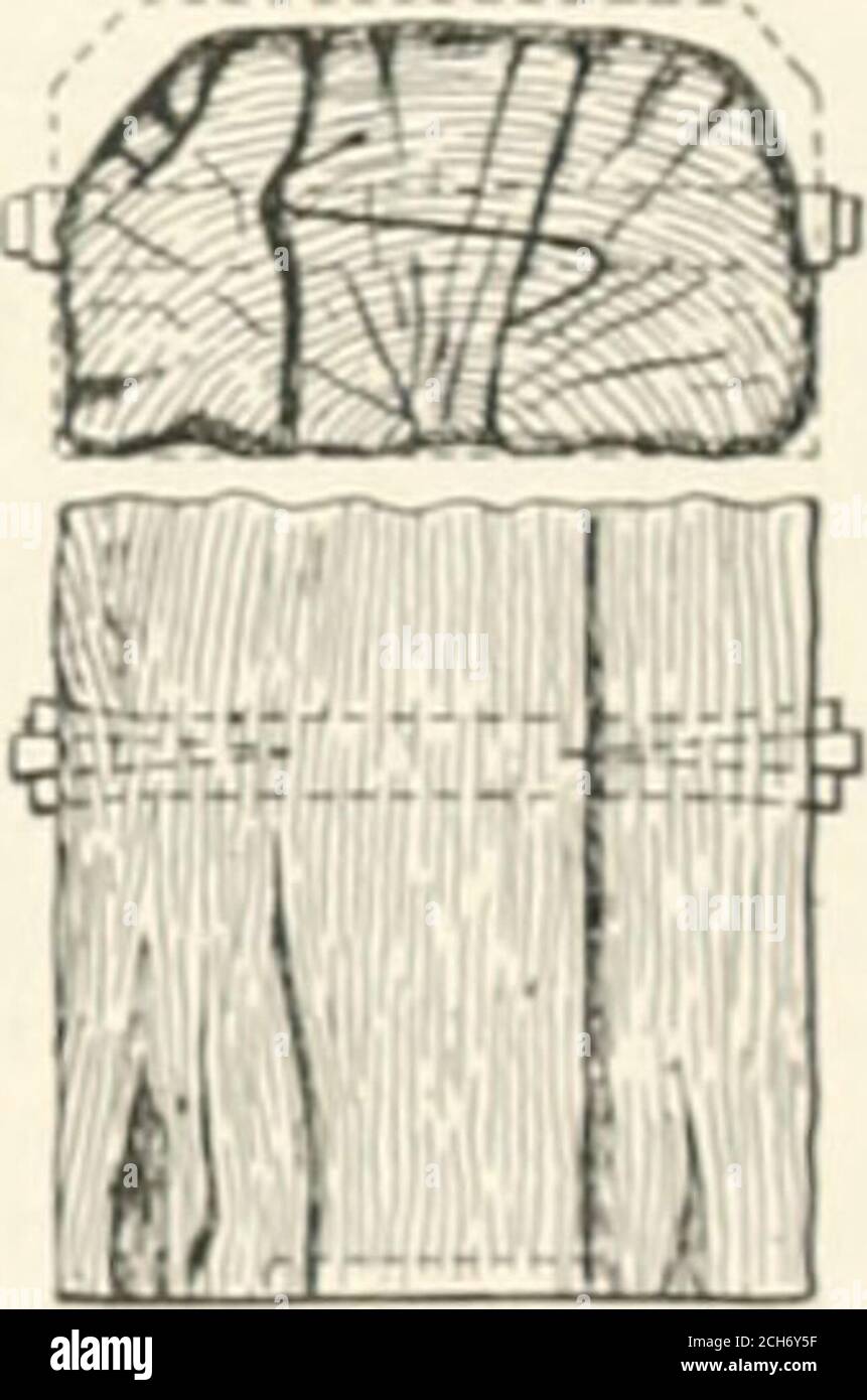Età ferroviaria . Fig. 11 - fascette Beeci congrani di legno, morsetti in  metallo e viti. Fig. 12 - Tie da spiaggia con tasselli in legno e morsetti  in metallo. Ally.