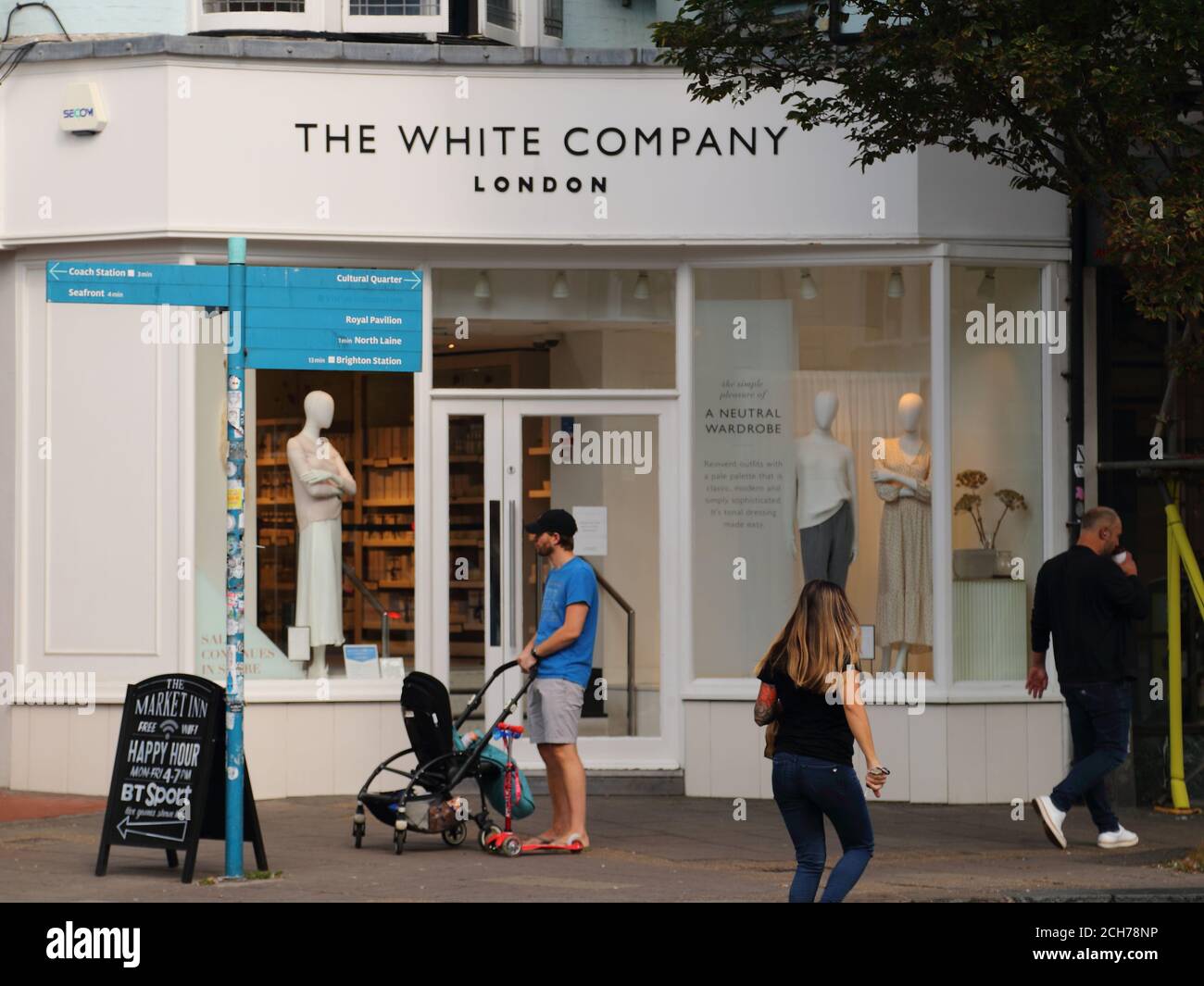 Il punto vendita White Company a Brighton, Regno Unito Foto Stock