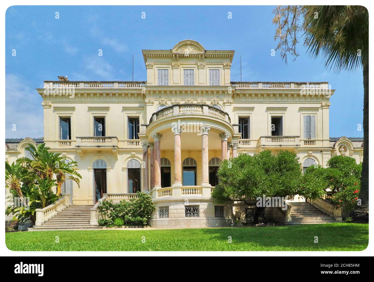 Villa Rothschild, Cannes, Francia, agosto 2020 Foto Stock