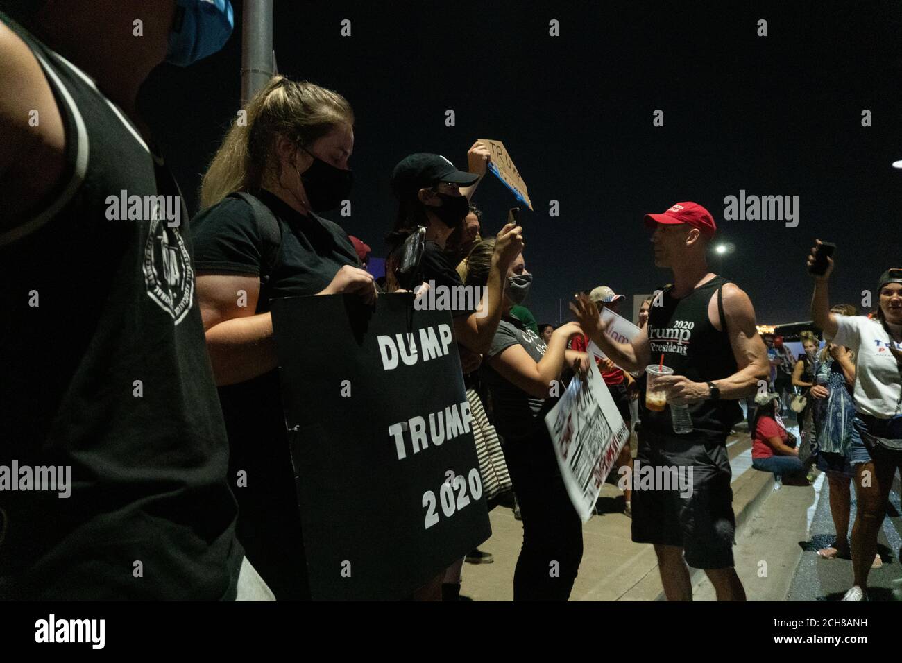 Henderson, Nevada, Stati Uniti. 13 Settembre 2020. Il presidente Trump sostiene le interazioni e il sostenitore della Black Live Matter. Credit: albert halim/Alamy Live News Foto Stock