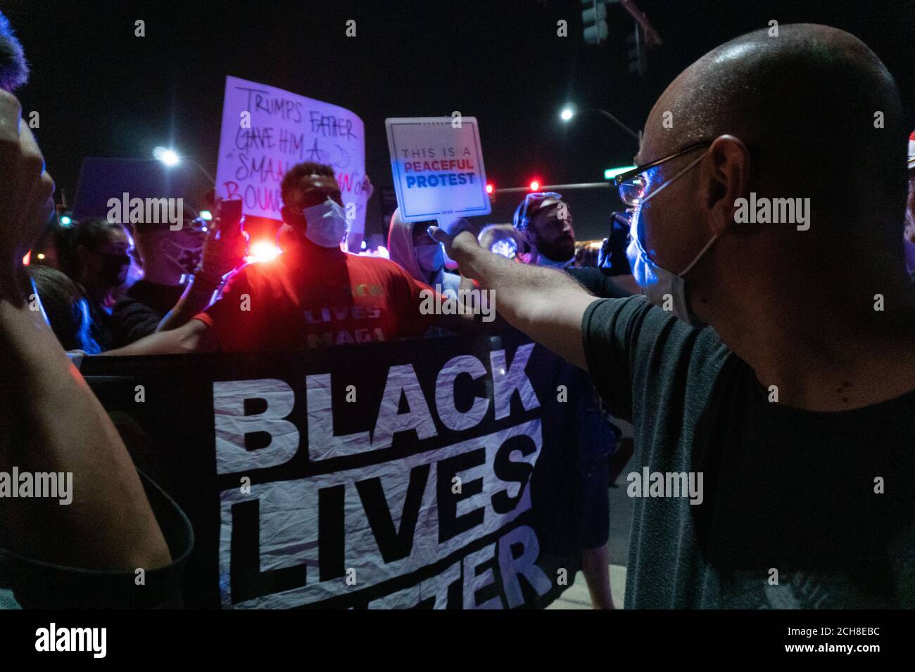 Henderson, Nevada, Stati Uniti. 13 Settembre 2020. Il presidente Trump sostiene le interazioni e il sostenitore della Black Live Matter. Credit: albert halim/Alamy Live News Foto Stock