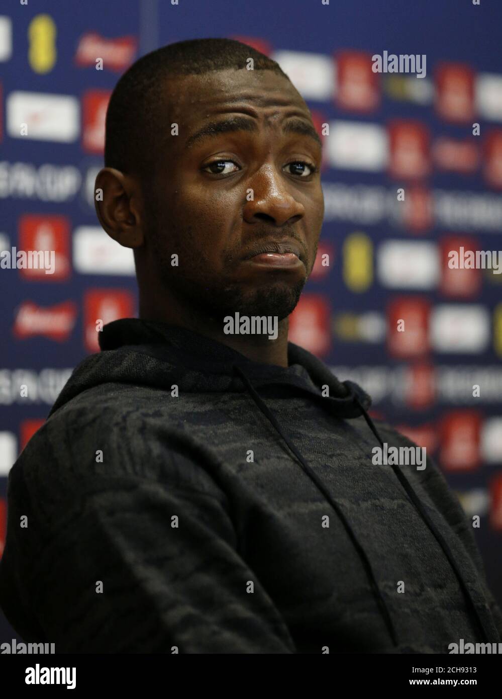 Yannick Bolasie di Crystal Palace durante la giornata dei media della fa Cup al Beckenham Training Ground, Londra. Foto Stock