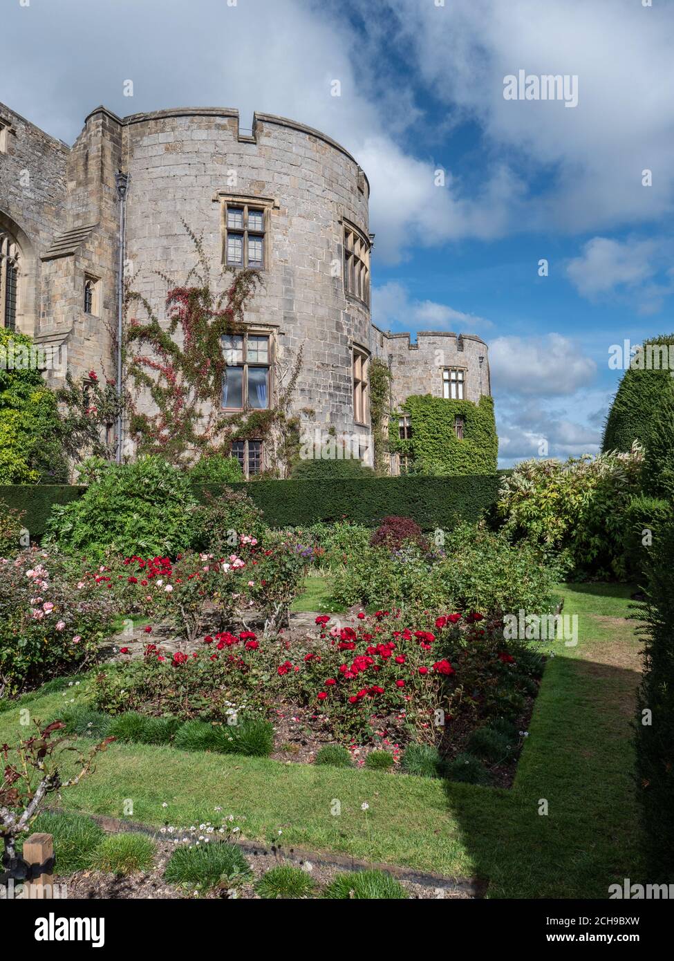 Castello di Chirk (Castell y Waun) vicino a Wrexham nel Galles del Nord, Regno Unito. Foto Stock