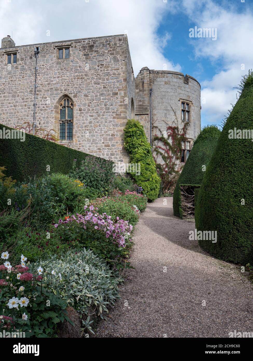 Castello di Chirk (Castell y Waun) vicino a Wrexham nel Galles del Nord, Regno Unito. Foto Stock