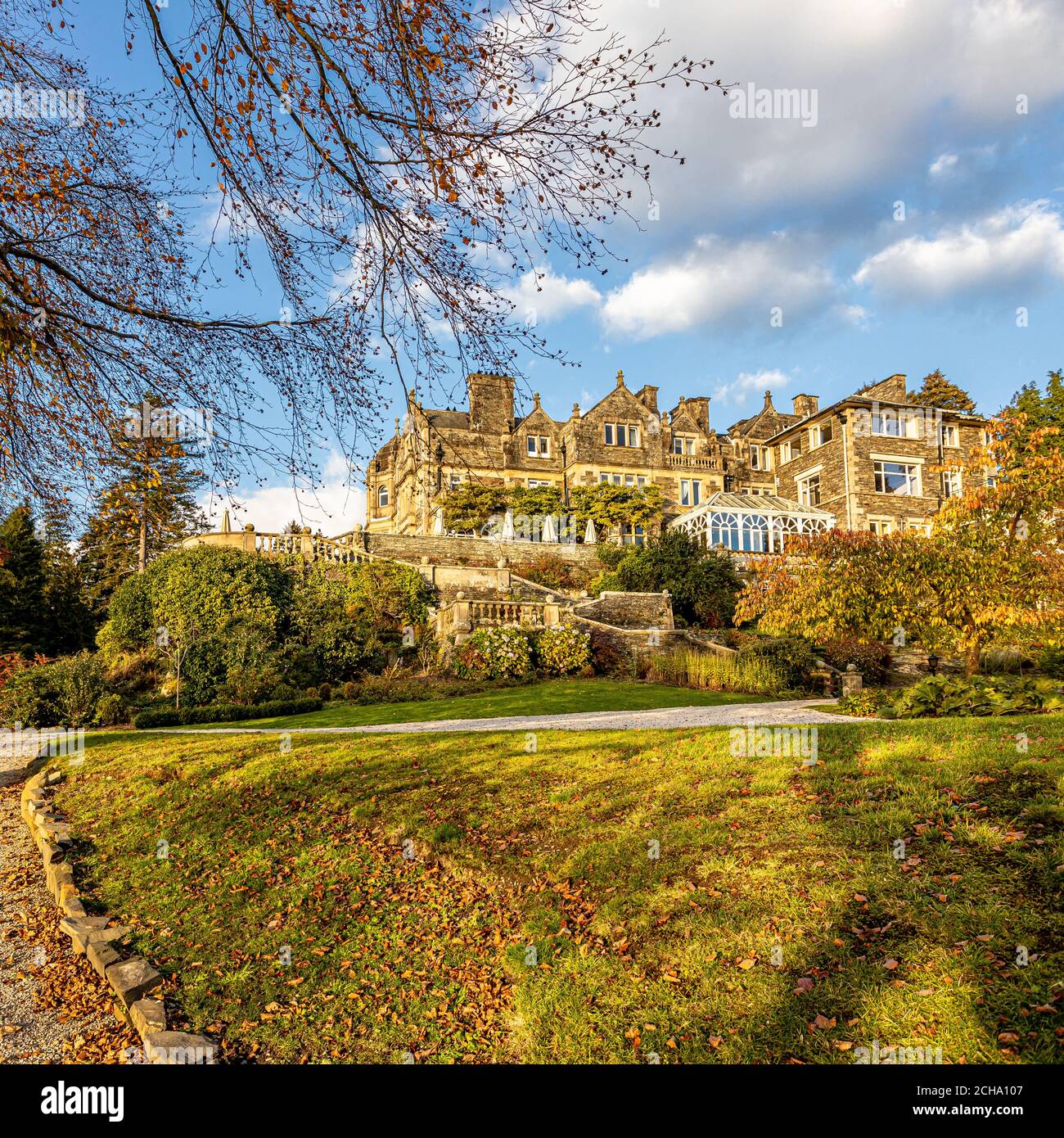 Immagini di Langdale Chase Hotel su Windermere in inglese Laghi in Cumbria Foto Stock