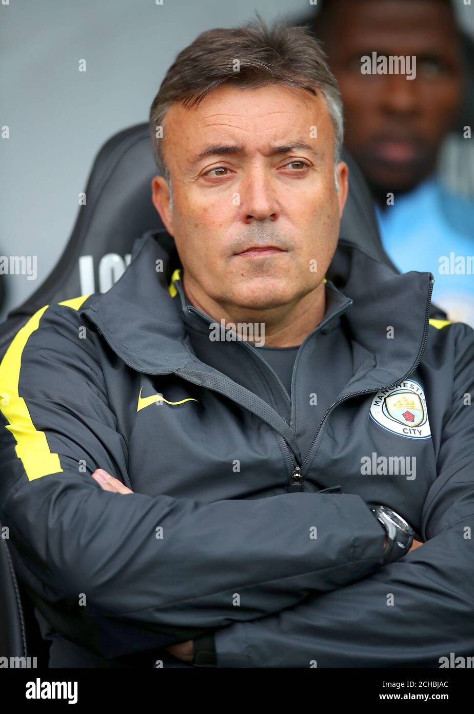 Assistente della città di Manchester Coach Domenec Torrent Foto Stock