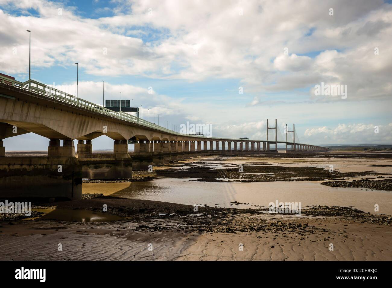 Il ponte Severn che guarda da Aust verso Chepstow. PREMERE ASSOCIAZIONE foto. Data immagine: Venerdì 30 settembre 2016. Il credito fotografico dovrebbe essere: Ben Birchall/PA Wire Foto Stock