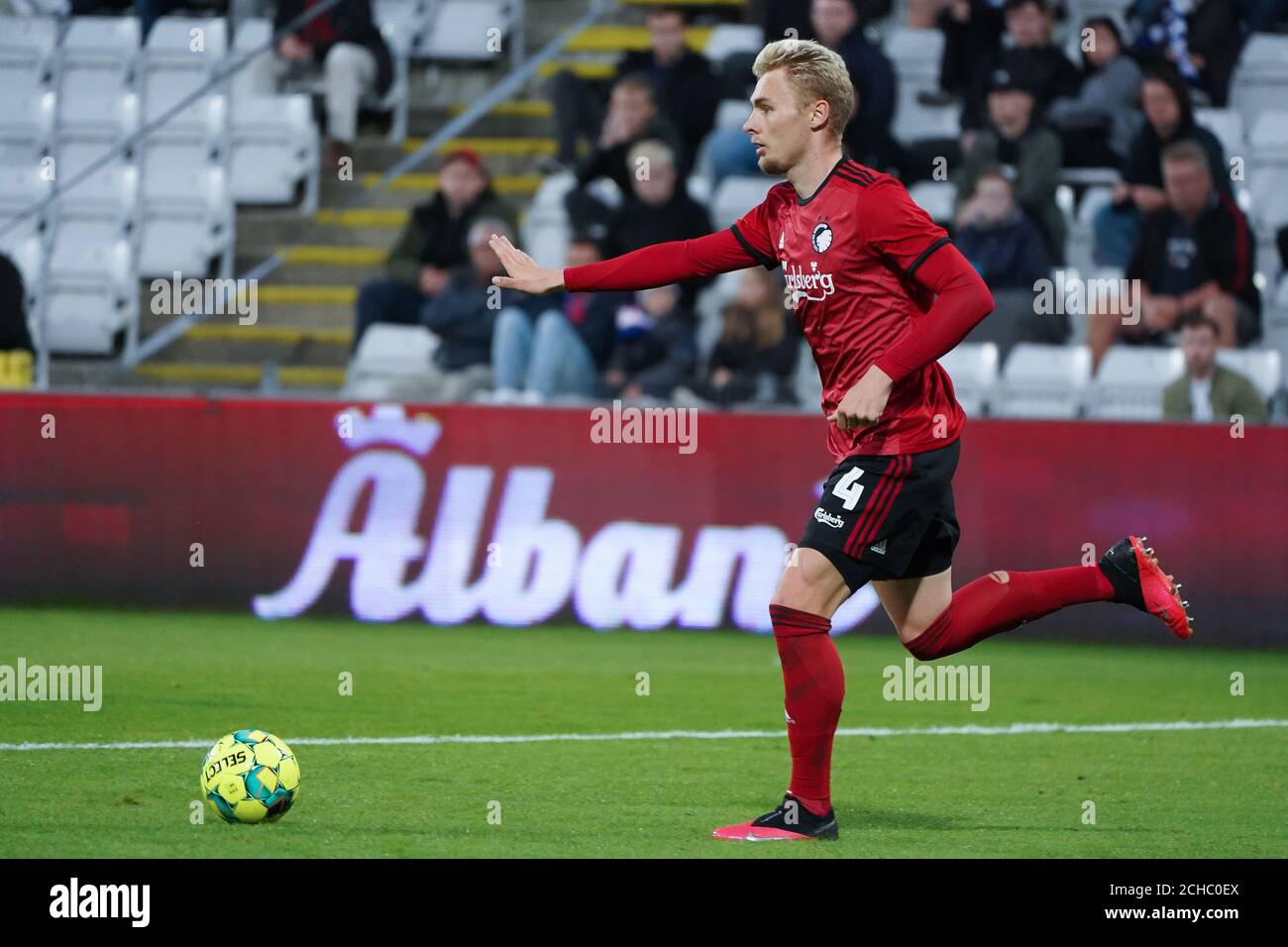 Odense, Danimarca. 13 Settembre 2020. Victor Nelsson (4) del FC Copenhagen visto durante la partita 3F Superliga tra OB e FC Copenhagen al Nature Energy Park di Odense. (Photo Credit: Gonzales Photo/Alamy Live News Foto Stock