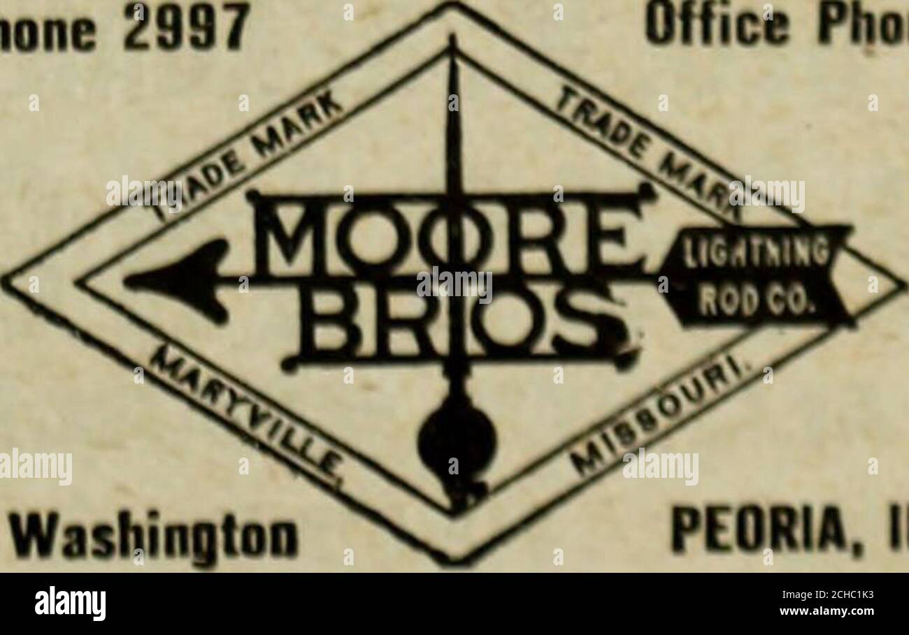 . Peoria, Illinois, elenco delle città . RS807-808 JEFFERSON BUILDING PEORIA, ILL Sweeney William T Painter r 1419 NJefferson AV Sweeney & Schwartzentruber (JohnSweeney e Daniel Schwartzen-truber) Saloon and proprs SouthernHotel 2125 S Washington Sweep Clean Mnfg Co (Edward FWells) 428 Woolner Bldg Sweet Allen C chauffeur r 810 Westernav Sweet Arthur C elk Vandalia RR r 205Windom Sweet Bertha S Domestic r 111 W Armstrong avSweet Edward LAB Bradley ParkSweet Edwin W LAB r 810 Western avSweet Frank Painter r 205 WindomFrank Sweet P motorman Peoria Ry Co r 405 GeorgeSweet John e libinder Rodney M Foto Stock