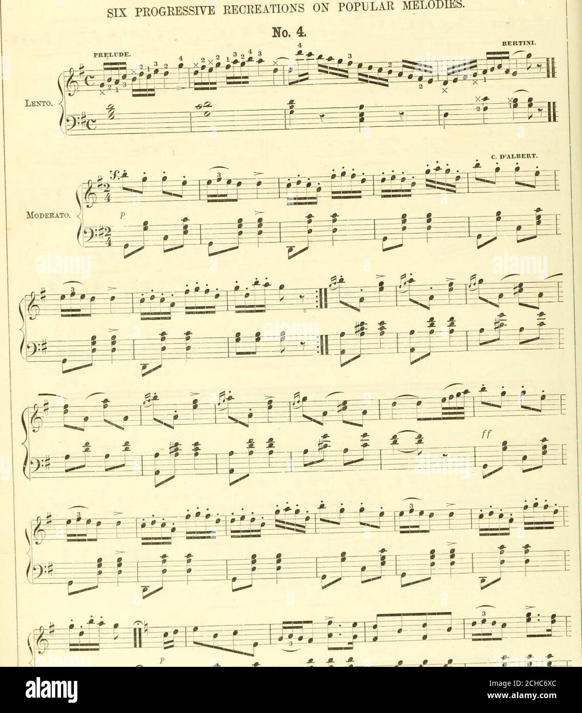 . L'eclettica scuola di piano-forte : arrangiata dalle opere dei migliori compositori europei: Cramer, Clementi, Herz, Hunten, Beyer, Burgmuller, Czerny, Bertini, Moscheles, Diabelli, Kalkbrenner, A. Schmitt, Wallace, Rosellen, &c., con selezioni di autori americani famosi : il tutto formando un corso elementare e progressivo di istruzioni con scale, esercizi e pezzi accuratamente digitati secondo il metodo più recente e più approvato. 64 SEI RICREAZIONE PROGRESSIVE SU MELODIE POPOLARI. BERTIM. (ggiiilill ^^^^^^m mm £2 e&gt;.&gt; Foto Stock