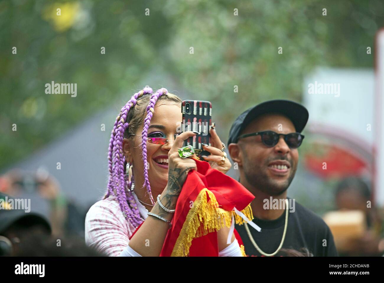USO EDITORIALE SOLO Rita ora a Casa BACARD&Atilde;&ordf; a Powis Square Stage, Notting Hill Carnival, Londra. Foto Stock